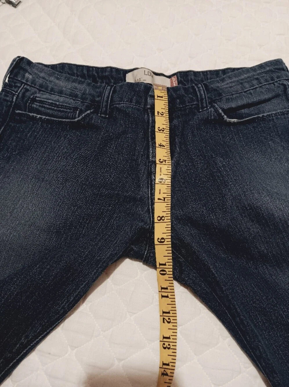 LEVI'S ~ Size 10 Women's 545 Low Rise Med Wash Denim Bermuda Jeans Shorts ~ Blue
